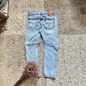 Levis 511 Slim Fit Stretch Light Blue Acid Wash Jeans Men’s Size 34x30